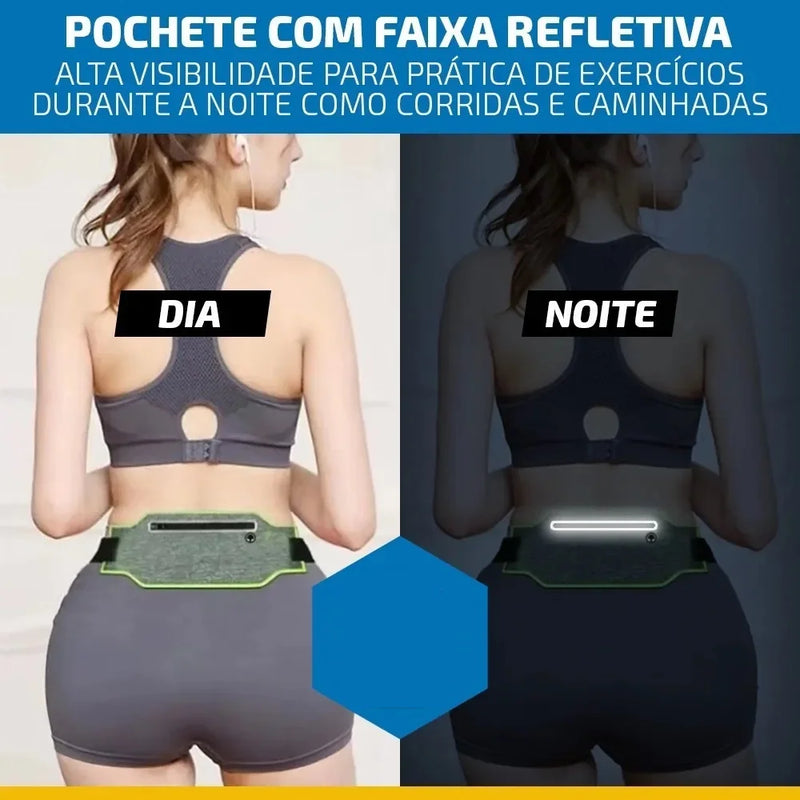 Pochete Impermeável à Prova D'água Porta Celular Sports Bolsa Bike Fitnes