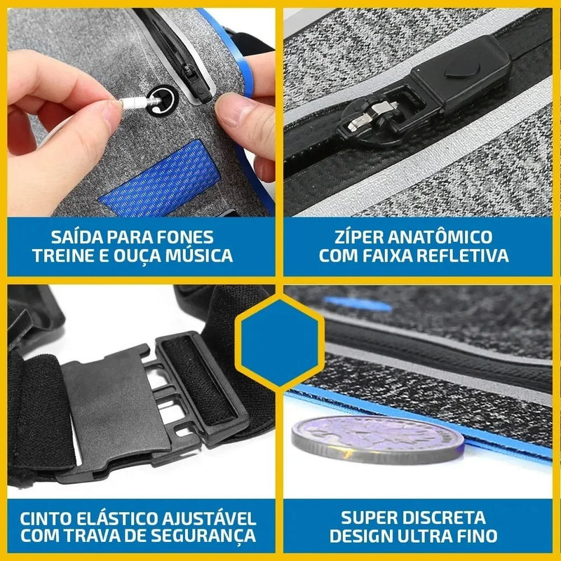 Pochete Impermeável à Prova D'água Porta Celular Sports Bolsa Bike Fitnes